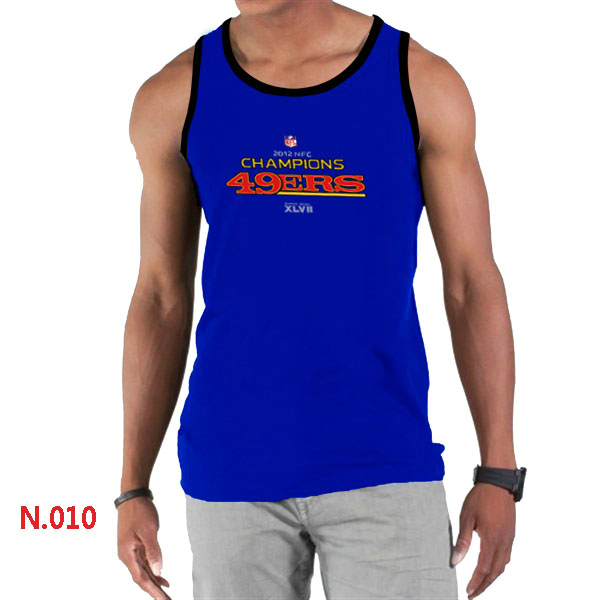 Nike NFL San Francisco 49ers Sideline Legend Authentic Logo men Tank Top Blue 3