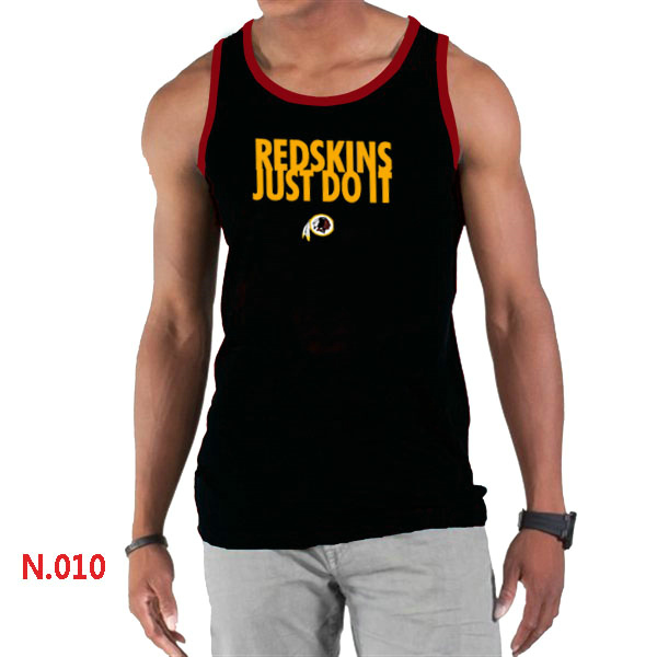 Nike NFL Washington Red  Skins Sideline Legend Authentic Logo men Tank Top Black 2