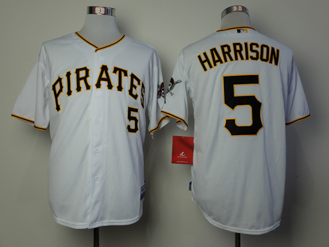 MLB Pittsburgh pirates #5 Harrison White Jersey