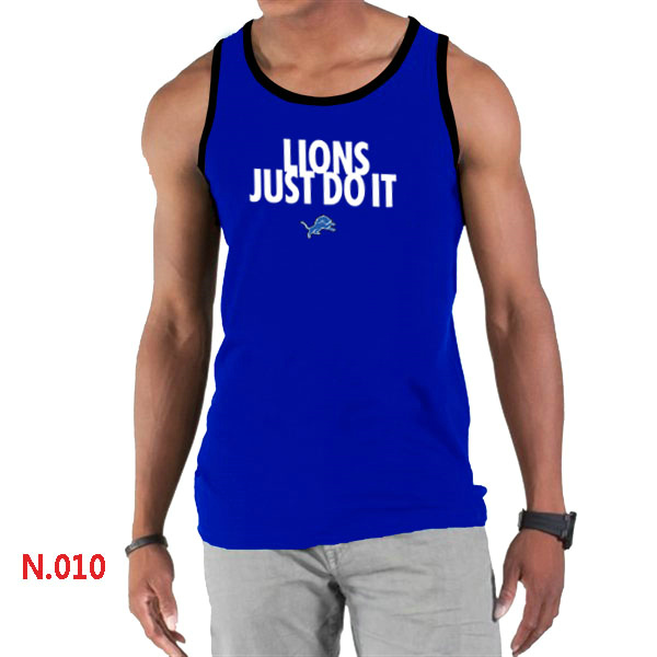 Nike NFL Detroit Lions  Sideline Legend Authentic Logo men Tank Top Blue 2