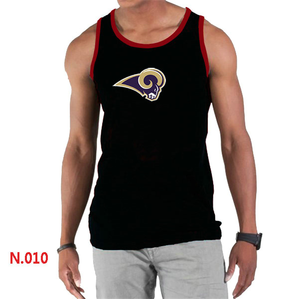 Nike NFL St.Louis Rams Sideline Legend Authentic Logo men Tank Top Black