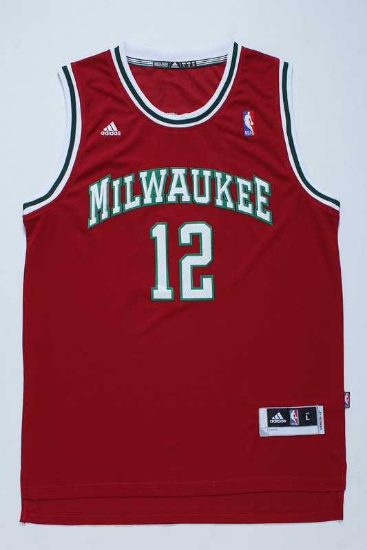 NBA Milwaukee Bucks #12 Parker Red Jersey