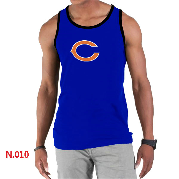 Nike NFL Chicago Bears  Sideline Legend Authentic Logo men Tank Top Blue