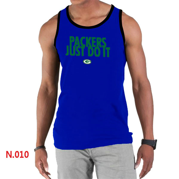 Nike NFL Green Bay Packers  Sideline Legend Authentic Logo men Tank Top Blue 3