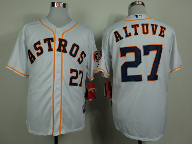 MLB Houston Astros #27 Altuve New White Jersey