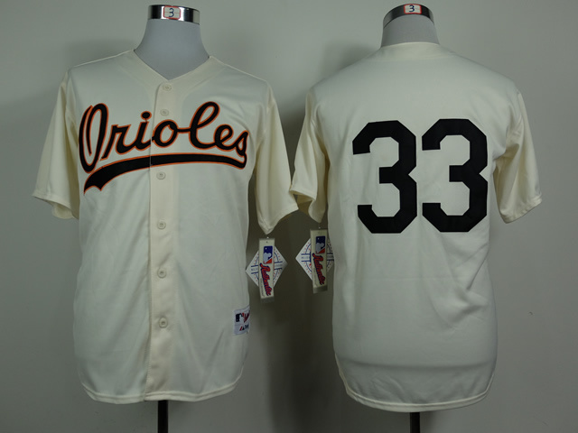 MLB Baltimore Orioles #33 Eddie Murray Cream Jersey