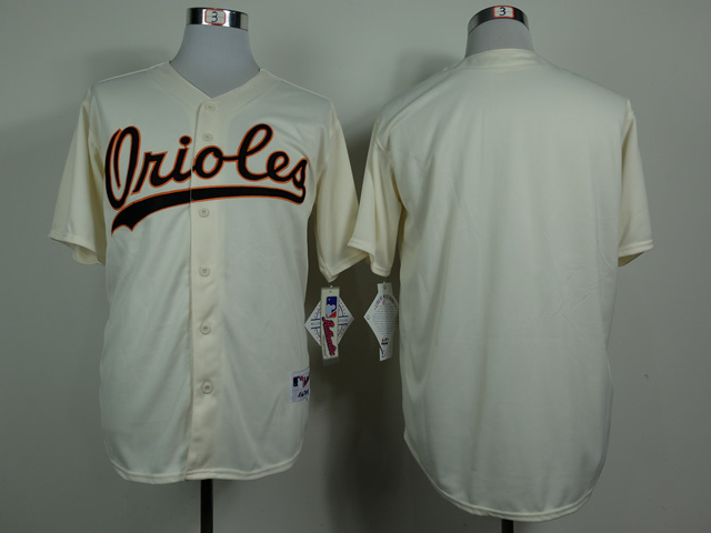 MLB Baltimore Orioles Blank Cream Jersey