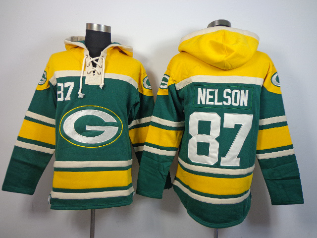 Green Bay Packers #87 Nelson Green Hoodie