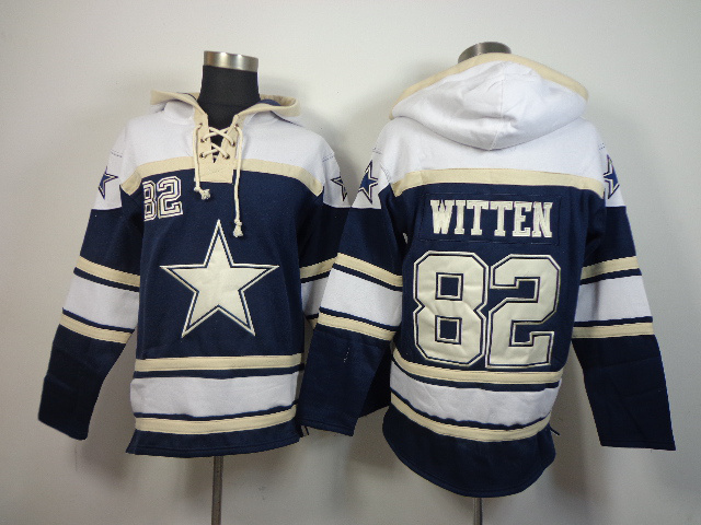 Dallas Cowboys #82 Witten Blue Hoodie