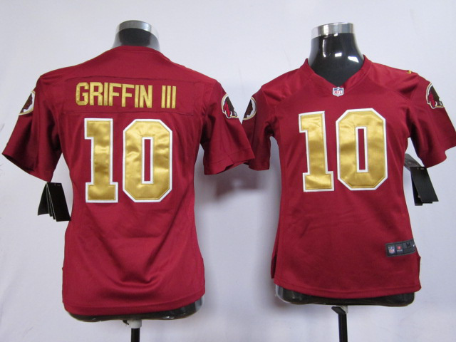 Nike Washington Redskins #10 Robert Griffin III Womens Jersey