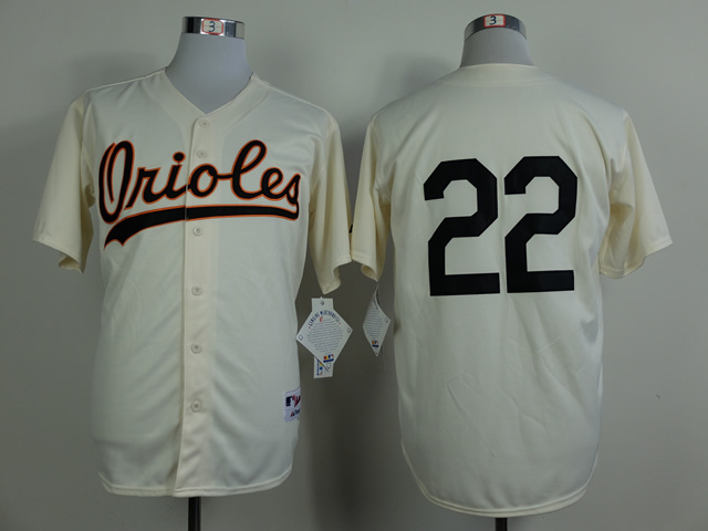 MLB Baltimore Orioles #22 Palmer Cream Jersey