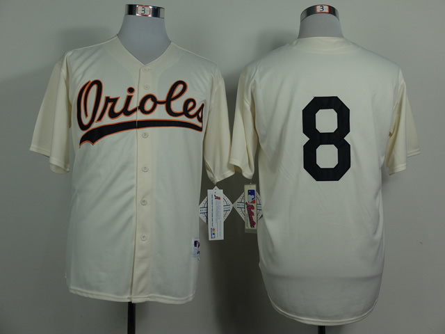 MLB Baltimore orioles #8 Ripken Cream Jerseys