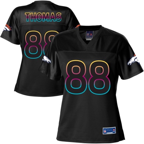 Nike Denvor Broncos #88 Thomas Black Women New Jersey