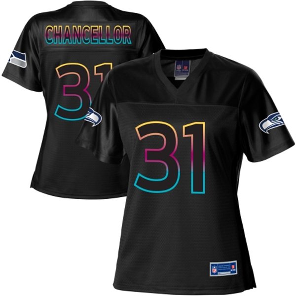 Nike Seattle Seahawks #31 Chancellor Black Women Jersey