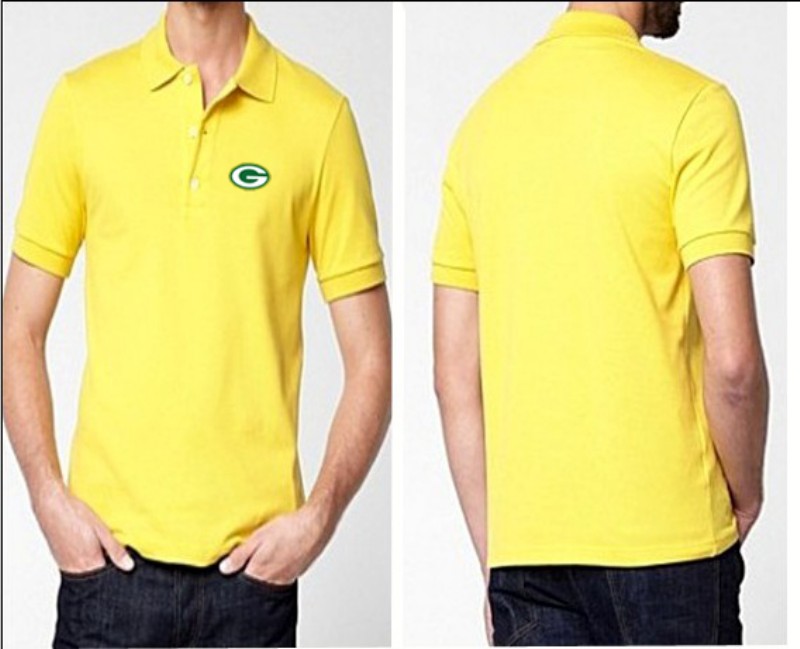 Green Bay Packers Yellow Fashion Polo