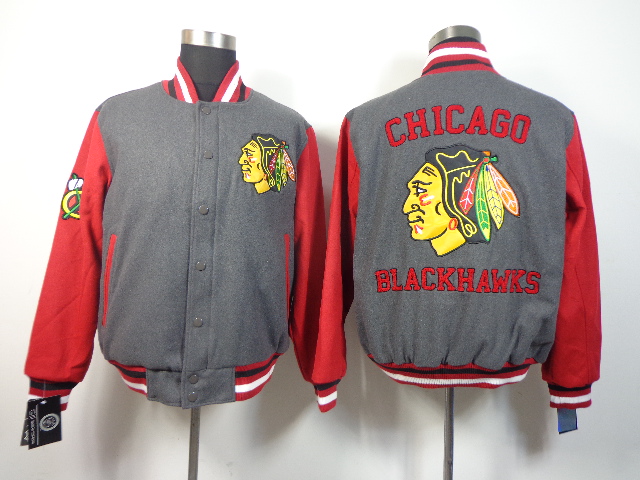 NHL Chicago Blackhawks  Grey Jacket