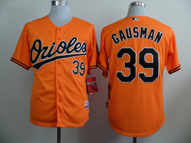 MLB Baltimore Orioles #39 Gausman Orange Jersey