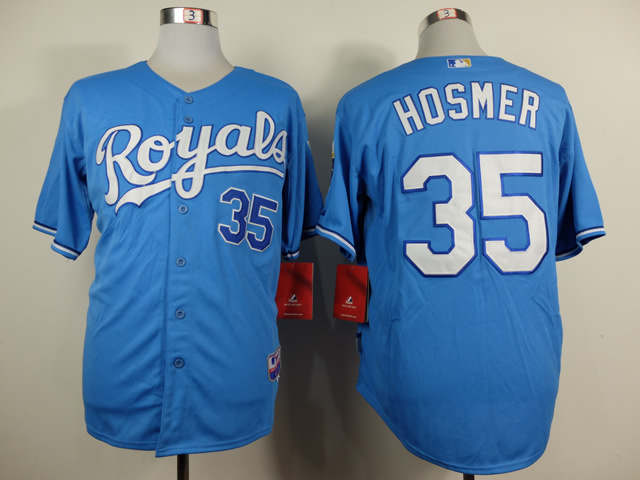 MLB Kansas City Royals #35 Hosmer Ligh Blue Jersey