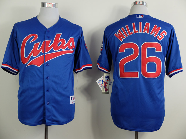 MLB Chicago Cubs #26 Williams Blue Jersey