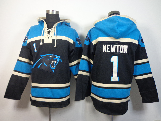 NFL Carolina Panthers #1 Newton Black Hoodie