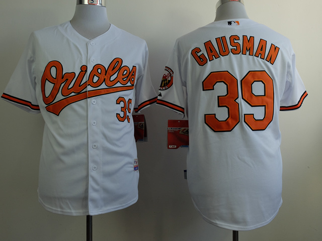 MLB Baltimore Orioles #39 Gausman White Jersey