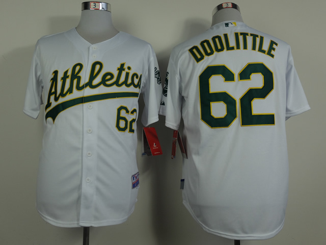MLB Oakland Athletics #62 Doolittle White Jersey