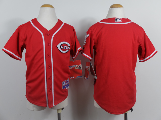 MLB Cincinnati REDS Blank Red Youth Jersey