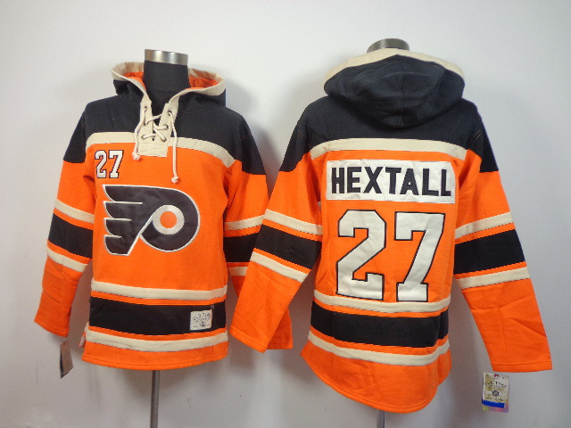 NHL Philadelphia Flyers #27 Hextall Orange Hoodie