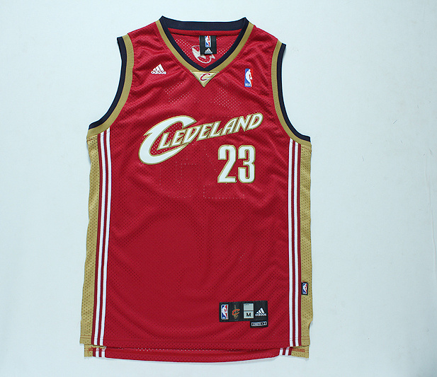 NBA Cleveland Cavaliers #23 James Red Throwback Classic Jersey