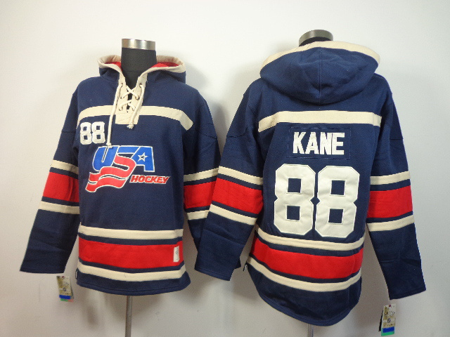 NHL USA Team #88 Kane D.Blue Hoodie