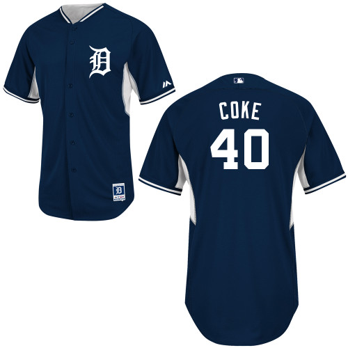 MLB Detroit Tigers #40 Coke 2014 Cool Base BP Jersey