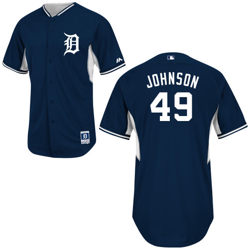 MLB Detroit Tigers #49 Johnson 2014 Cool Base BP Jersey