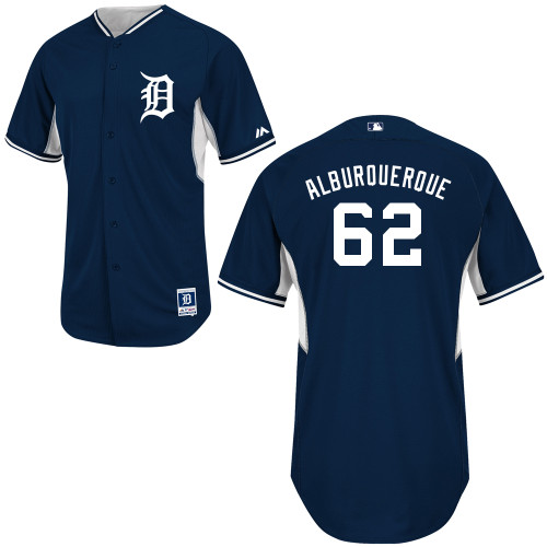 MLB Detroit Tigers #62 Alburoueroue 2014 Cool Base BP Jersey