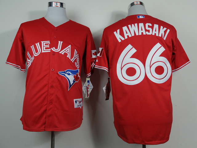 MLB Toronto Blue Jays #66 Munenori Kawasaki Red Jersey