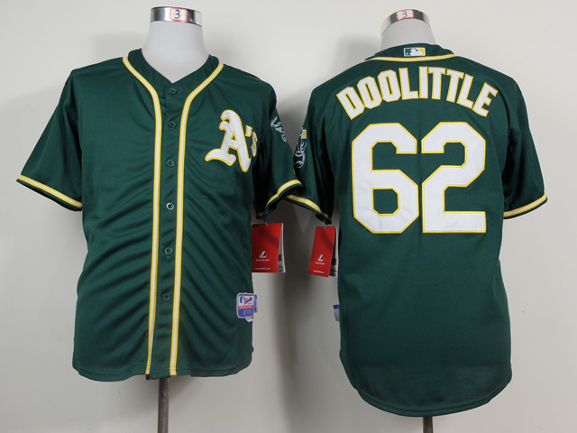 MLB Oakland Athletics #62 Doolittle Green Jersey
