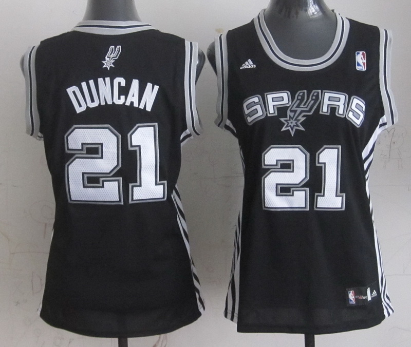 NBA San Antonio Spurs #21 Duncan Black Women Jersey