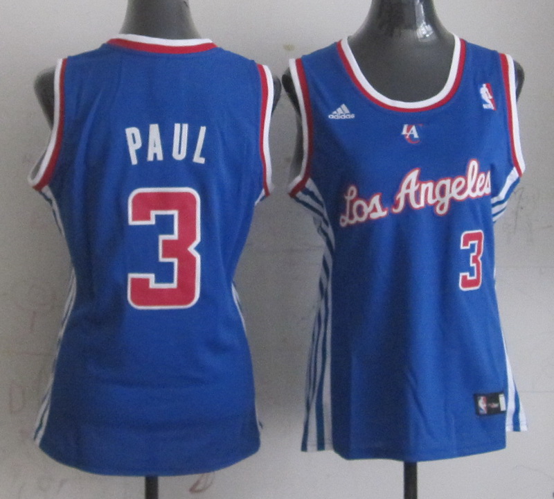 Los Angeles Clippers #3 Paul Blue Women NBA Jersey