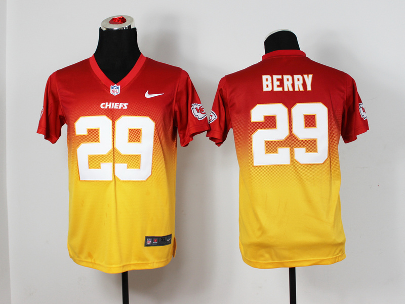 Nike Kansas City Chiefs #29 Berry Jersey Drift Fashion Youth