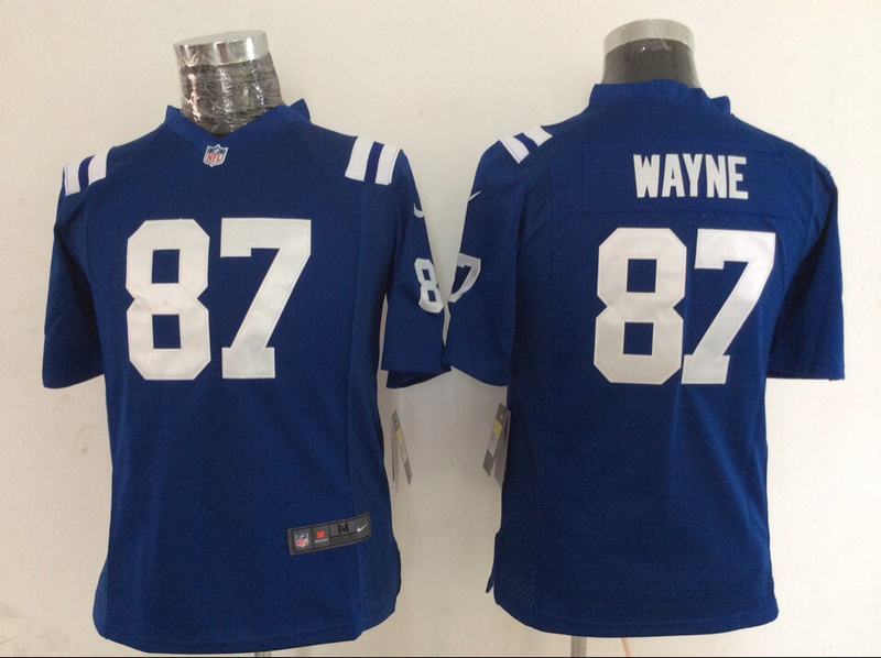 Nike Indianapolis Colts #87 Wayne Blue Youth Jersey