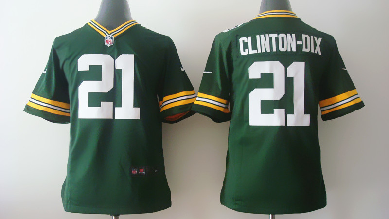 Nike Green Bay Packers #21 Clinton-Dix Green Youth Jersey