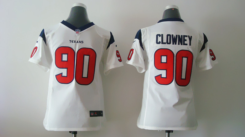 Nike Houston Texans #90 Clowney Youth White Jersey