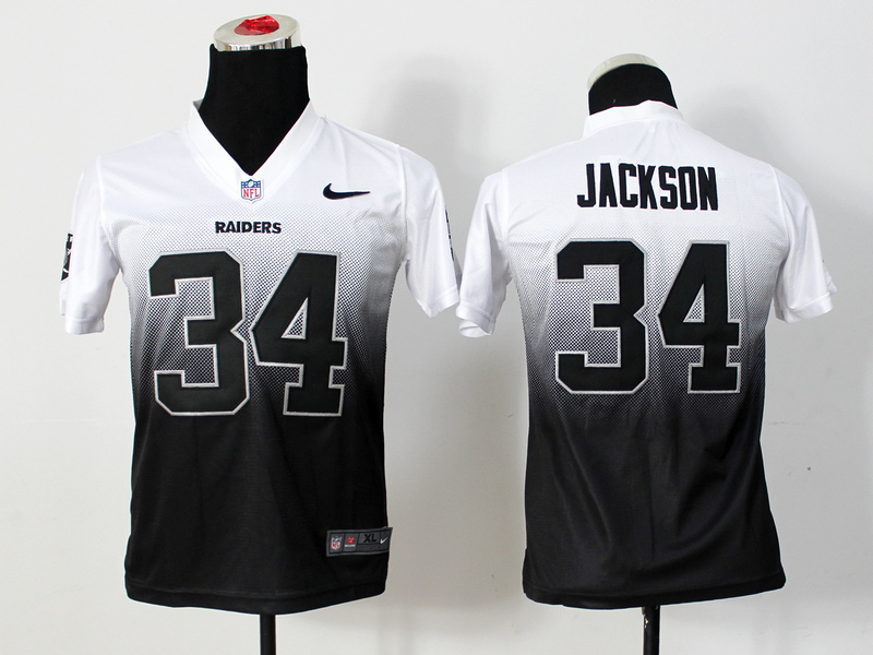 NFL Oakland Raiders #34 Jackson Youth Drift Fashion Jersey