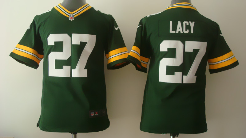 Nike Green Bay Packers #27 Lacy Green Youth Jersey