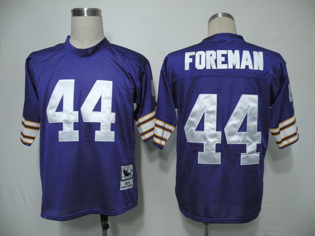 NFL Minnesota Vikings #44 Foreman Purple Throwback Jersey