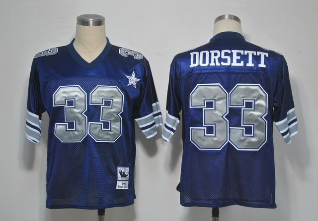 NFL Dallas Cowboys Tony Dorsett #33 Throwbck Blue Jersey