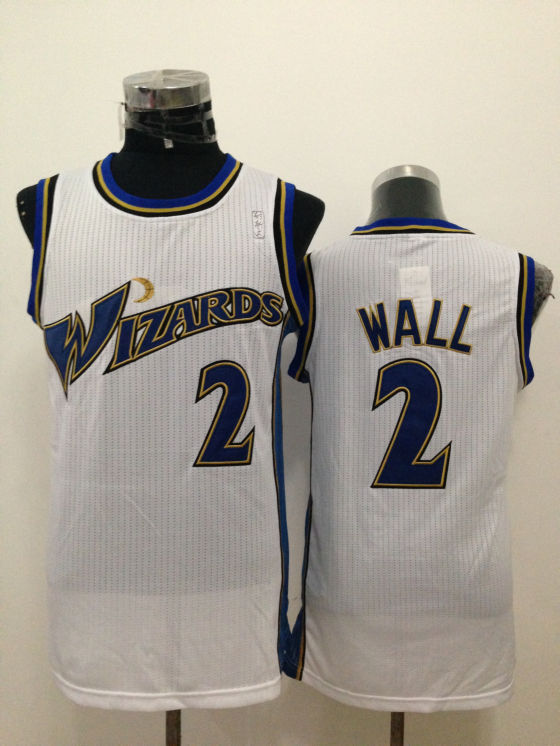 NBA Washington Wizards #2 John Wall White Adidas NBA jersey