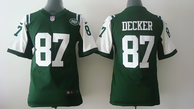 Nike NFL New York Jets #87 Decker Green Youth Jersey