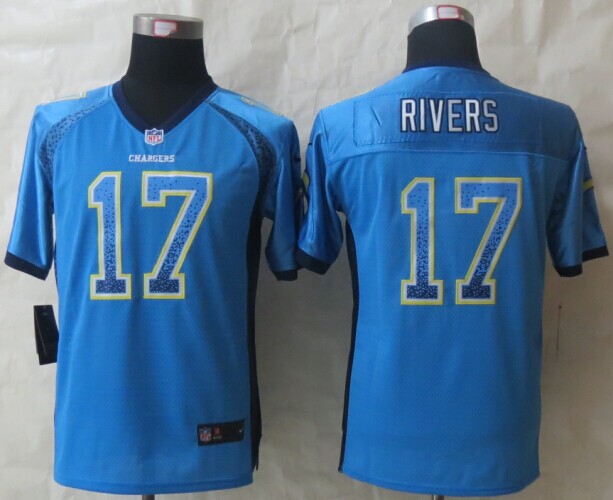 Youth 2014 New Nike San Diego Charger 17 Rivers Drift Fashion Blue Elite Jerseys