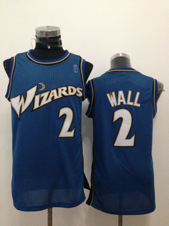 NBA Washington Wizards #2 John Wall Blue Adidas NBA jersey