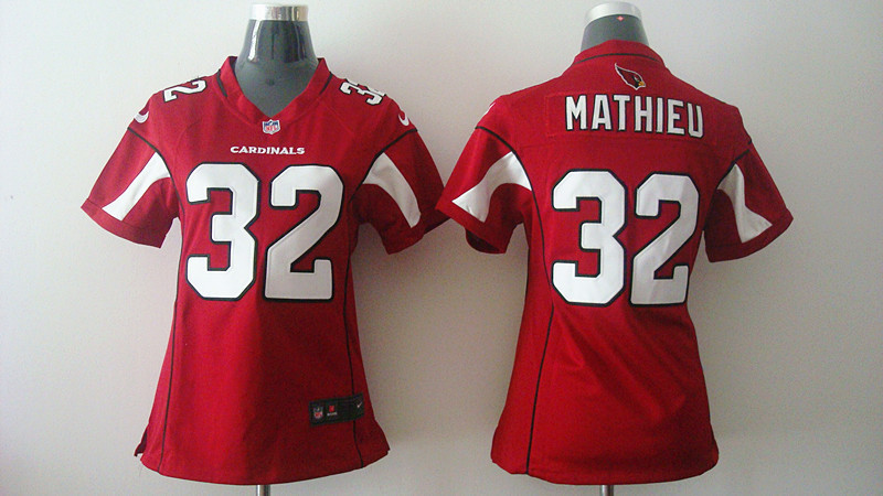 NFL Nike Arizona Cardinals #32 Mathieu Women Red Jersey